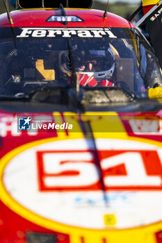 2024-05-11 - PIER GUIDI Alessandro (ita), Ferrari AF Corse, Ferrari 499P, portrait during the 2024 TotalEnergies 6 Hours of Spa-Francorchamps, 3rd round of the 2024 FIA World Endurance Championship, from May 8 to 11, 2024 on the Circuit de Spa-Francorchamps in Stavelot, Belgium - FIA WEC - 6 HOURS OF SPA-FRANCORCHAMPS 2024 - ENDURANCE - MOTORS