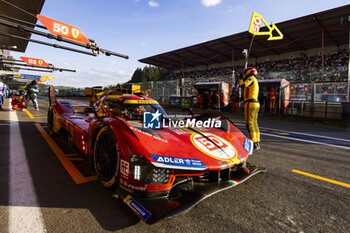 2024-05-11 - 50 FUOCO Antonio (ita), MOLINA Miguel (spa), NIELSEN Nicklas (dnk), Ferrari AF Corse, Ferrari 499P #50, Hypercar, action pit stop during the 2024 TotalEnergies 6 Hours of Spa-Francorchamps, 3rd round of the 2024 FIA World Endurance Championship, from May 8 to 11, 2024 on the Circuit de Spa-Francorchamps in Stavelot, Belgium - FIA WEC - 6 HOURS OF SPA-FRANCORCHAMPS 2024 - ENDURANCE - MOTORS