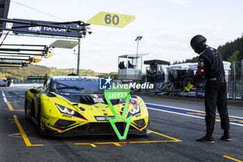 2024-05-11 - 60 SCHIAVONI Claudio (ita), CRESSONI Matteo (ita), PERERA Franck (fra), Iron Lynx, Lamborghini Huracan GT3 Evo2 #60, LM GT3, pit stop during the 2024 TotalEnergies 6 Hours of Spa-Francorchamps, 3rd round of the 2024 FIA World Endurance Championship, from May 8 to 11, 2024 on the Circuit de Spa-Francorchamps in Stavelot, Belgium - FIA WEC - 6 HOURS OF SPA-FRANCORCHAMPS 2024 - ENDURANCE - MOTORS