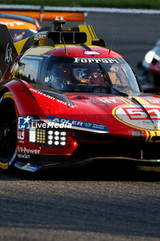 2024-05-11 - 51 PIER GUIDI Alessandro (ita), CALADO James (gbr), GIOVINAZZI Antonio (ita), Ferrari AF Corse, Ferrari 499P #51, Hypercar, action during the 2024 TotalEnergies 6 Hours of Spa-Francorchamps, 3rd round of the 2024 FIA World Endurance Championship, from May 8 to 11, 2024 on the Circuit de Spa-Francorchamps in Stavelot, Belgium - FIA WEC - 6 HOURS OF SPA-FRANCORCHAMPS 2024 - ENDURANCE - MOTORS