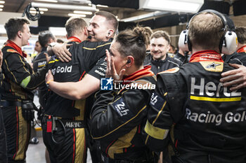 2024-05-11 - Hertz Team Jota celebrates victory during the 2024 TotalEnergies 6 Hours of Spa-Francorchamps, 3rd round of the 2024 FIA World Endurance Championship, from May 8 to 11, 2024 on the Circuit de Spa-Francorchamps in Stavelot, Belgium - FIA WEC - 6 HOURS OF SPA-FRANCORCHAMPS 2024 - ENDURANCE - MOTORS