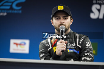 2024-05-11 - STEVENS Will (gbr), Hertz Team Jota, Porsche 963, portrait, press conference during the 2024 TotalEnergies 6 Hours of Spa-Francorchamps, 3rd round of the 2024 FIA World Endurance Championship, from May 8 to 11, 2024 on the Circuit de Spa-Francorchamps in Stavelot, Belgium - FIA WEC - 6 HOURS OF SPA-FRANCORCHAMPS 2024 - ENDURANCE - MOTORS