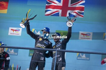 2024-05-11 - 12 STEVENS Will (gbr), ILOTT Callum (gbr), Hertz Team Jota, Porsche 963 #12, Hypercar, portrait podium during the 2024 TotalEnergies 6 Hours of Spa-Francorchamps, 3rd round of the 2024 FIA World Endurance Championship, from May 8 to 11, 2024 on the Circuit de Spa-Francorchamps in Stavelot, Belgium - FIA WEC - 6 HOURS OF SPA-FRANCORCHAMPS 2024 - ENDURANCE - MOTORS