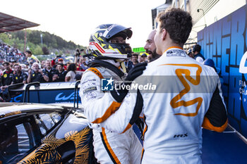 2024-05-11 - 91 LIETZ Richard (aut), SCHURING Morris (nld), SHAHIN Yasser (aus), Manthey EMA, Porsche 911 GT3 R #91, LM GT3, celebrating their win during the 2024 TotalEnergies 6 Hours of Spa-Francorchamps, 3rd round of the 2024 FIA World Endurance Championship, from May 8 to 11, 2024 on the Circuit de Spa-Francorchamps in Stavelot, Belgium - FIA WEC - 6 HOURS OF SPA-FRANCORCHAMPS 2024 - ENDURANCE - MOTORS