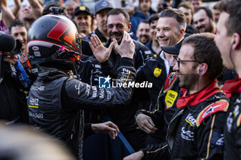 2024-05-11 - 12 STEVENS Will (gbr), ILOTT Callum (gbr), Hertz Team Jota, Porsche 963 #12, Hypercar, celebrating their win during the 2024 TotalEnergies 6 Hours of Spa-Francorchamps, 3rd round of the 2024 FIA World Endurance Championship, from May 8 to 11, 2024 on the Circuit de Spa-Francorchamps in Stavelot, Belgium - FIA WEC - 6 HOURS OF SPA-FRANCORCHAMPS 2024 - ENDURANCE - MOTORS