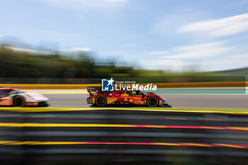 2024-05-11 - 51 PIER GUIDI Alessandro (ita), CALADO James (gbr), GIOVINAZZI Antonio (ita), Ferrari AF Corse, Ferrari 499P #51, Hypercar, action during the 2024 TotalEnergies 6 Hours of Spa-Francorchamps, 3rd round of the 2024 FIA World Endurance Championship, from May 8 to 11, 2024 on the Circuit de Spa-Francorchamps in Stavelot, Belgium - FIA WEC - 6 HOURS OF SPA-FRANCORCHAMPS 2024 - ENDURANCE - MOTORS