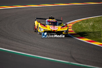 2024-05-11 - 83 KUBICA Robert (pol), SHWARTZMAN Robert (isr), YE Yifei (chn), AF Corse, Ferrari 499P #83, Hypercar, action during the 2024 TotalEnergies 6 Hours of Spa-Francorchamps, 3rd round of the 2024 FIA World Endurance Championship, from May 8 to 11, 2024 on the Circuit de Spa-Francorchamps in Stavelot, Belgium - FIA WEC - 6 HOURS OF SPA-FRANCORCHAMPS 2024 - ENDURANCE - MOTORS