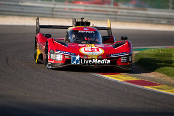 2024-05-11 - 51 PIER GUIDI Alessandro (ita), CALADO James (gbr), GIOVINAZZI Antonio (ita), Ferrari AF Corse, Ferrari 499P #51, Hypercar, action during the 2024 TotalEnergies 6 Hours of Spa-Francorchamps, 3rd round of the 2024 FIA World Endurance Championship, from May 8 to 11, 2024 on the Circuit de Spa-Francorchamps in Stavelot, Belgium - FIA WEC - 6 HOURS OF SPA-FRANCORCHAMPS 2024 - ENDURANCE - MOTORS