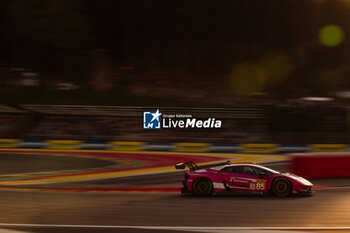 2024-05-11 - 85 BOVY Sarah (bel), FREY RAHEL (swi), GATTING Michelle (dnk), Iron Dames, Lamborghini Huracan GT3 Evo2 #85, LM GT3, action during the 2024 TotalEnergies 6 Hours of Spa-Francorchamps, 3rd round of the 2024 FIA World Endurance Championship, from May 8 to 11, 2024 on the Circuit de Spa-Francorchamps in Stavelot, Belgium - FIA WEC - 6 HOURS OF SPA-FRANCORCHAMPS 2024 - ENDURANCE - MOTORS