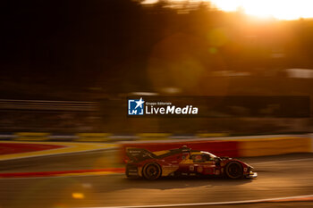 2024-05-11 - 51 PIER GUIDI Alessandro (ita), CALADO James (gbr), GIOVINAZZI Antonio (ita), Ferrari AF Corse, Ferrari 499P #51, Hypercar, action during the 2024 TotalEnergies 6 Hours of Spa-Francorchamps, 3rd round of the 2024 FIA World Endurance Championship, from May 8 to 11, 2024 on the Circuit de Spa-Francorchamps in Stavelot, Belgium - FIA WEC - 6 HOURS OF SPA-FRANCORCHAMPS 2024 - ENDURANCE - MOTORS