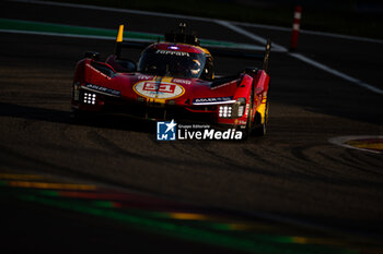 2024-05-11 - 51 PIER GUIDI Alessandro (ita), CALADO James (gbr), GIOVINAZZI Antonio (ita), Ferrari AF Corse, Ferrari 499P #51, Hypercar, action during the 2024 TotalEnergies 6 Hours of Spa-Francorchamps, 3rd round of the 2024 FIA World Endurance Championship, from May 8 to 11, 2024 on the Circuit de Spa-Francorchamps in Stavelot, Belgium - FIA WEC - 6 HOURS OF SPA-FRANCORCHAMPS 2024 - ENDURANCE - MOTORS