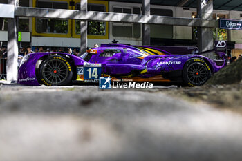 2024-06-07 - 14 HYETT PJ (usa), DELETRAZ Louis (swi), QUINN Alex (gbr), AO by TF, Oreca 07 - Gibson #14, LMP2 PRO/AM, ambiance during the Scrutineering of the 2024 24 Hours of Le Mans, 4th round of the 2024 FIA World Endurance Championship, on the Place de la République, from June 7 to 8, 2024 in Le Mans, France - 24 HEURES DU MANS 2024 - SCRUTINEERING - ENDURANCE - MOTORS