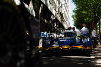 2024-06-07 - 65 SALES Rodrigo (usa), BECHE Mathias (swi), HUFFAKER Scott (usa), Panis Racing, Oreca 07 - Gibson #65, LMP2 PRO/AM, during the Scrutineering of the 2024 24 Hours of Le Mans, 4th round of the 2024 FIA World Endurance Championship, on the Place de la République, from June 7 to 8, 2024 in Le Mans, France - 24 HEURES DU MANS 2024 - SCRUTINEERING - ENDURANCE - MOTORS