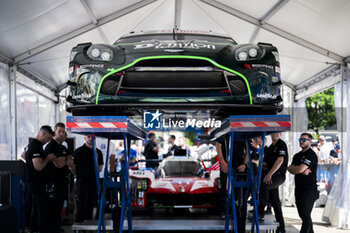 2024-06-07 - 777 SORENSEN Marco (dnk), BASTARD Erwan (fra), HOSHINO Satoshi (jpn), D'Station Racing, Aston Martin Vantage GT3 #777, LM GT3, FIA WEC, atmosphere during the Scrutineering of the 2024 24 Hours of Le Mans, 4th round of the 2024 FIA World Endurance Championship, on the Place de la République, from June 7 to 8, 2024 in Le Mans, France - 24 HEURES DU MANS 2024 - SCRUTINEERING - ENDURANCE - MOTORS