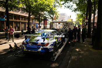 2024-06-07 - 46 MARTIN Maxime (bel), ROSSI Valentino (ita), AL HARTHY Ahmad (omn), Team WRT, BMW M4 GT3 #46, LM GT3 #44, FIA WEC, action during the Scrutineering of the 2024 24 Hours of Le Mans, 4th round of the 2024 FIA World Endurance Championship, on the Place de la République, from June 7 to 8, 2024 in Le Mans, France - 24 HEURES DU MANS 2024 - SCRUTINEERING - ENDURANCE - MOTORS