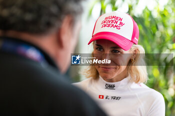 2024-06-07 - FREY Rahel (swi), Iron Dames, Lamborghini Huracan GT3 Evo2 #85, LM GT3, FIA WEC, portrait during the Scrutineering of the 2024 24 Hours of Le Mans, 4th round of the 2024 FIA World Endurance Championship, on the Place de la République, from June 7 to 8, 2024 in Le Mans, France - 24 HEURES DU MANS 2024 - SCRUTINEERING - ENDURANCE - MOTORS