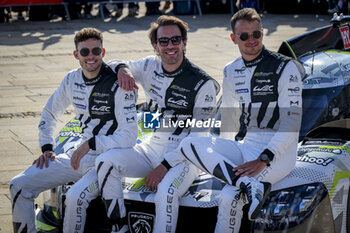 2024-06-07 - 93 VERGNE Jean-Eric (fra), JENSEN Mikkel (dnk), MULLER Nico (swi), Peugeot TotalEnergies, Peugeot 9x8 #93, Hypercar, FIA WEC, portrait during the Scrutineering of the 2024 24 Hours of Le Mans, 4th round of the 2024 FIA World Endurance Championship, on the Place de la République, from June 7 to 8, 2024 in Le Mans, France - 24 HEURES DU MANS 2024 - SCRUTINEERING - ENDURANCE - MOTORS