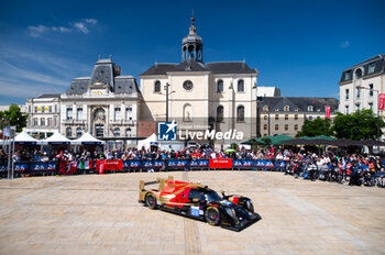 2024-06-07 - 24 SCHERER Fabio (swi), HEINEMEIER HANSSON David (dnk), SIMPSON Kyffin (usa), Nielsen Racing, Oreca 07 - Gibson #24, LMP2, ambiance during the Scrutineering of the 2024 24 Hours of Le Mans, 4th round of the 2024 FIA World Endurance Championship, on the Place de la République, from June 7 to 8, 2024 in Le Mans, France - 24 HEURES DU MANS 2024 - SCRUTINEERING - ENDURANCE - MOTORS