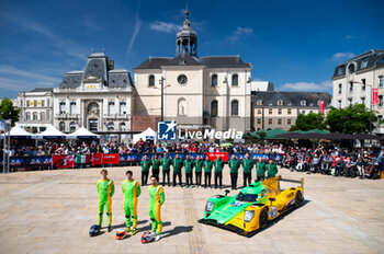 2024-06-07 - 34 SMIECHOWSKI Jakub (pol), LOMKO Vladislav (grd), NOVALAK Clément (fra), Inter Europol Competition, Oreca 07 - Gibson #34, LMP2, ambiance during the Scrutineering of the 2024 24 Hours of Le Mans, 4th round of the 2024 FIA World Endurance Championship, on the Place de la République, from June 7 to 8, 2024 in Le Mans, France - 24 HEURES DU MANS 2024 - SCRUTINEERING - ENDURANCE - MOTORS