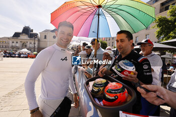 2024-06-07 - VAXIVIERE Matthieu (fra), Alpine Endurance Team, Alpine A424 #36, Hypercar, FIA WEC, portrait during the Scrutineering of the 2024 24 Hours of Le Mans, 4th round of the 2024 FIA World Endurance Championship, on the Place de la République, from June 7 to 8, 2024 in Le Mans, France - 24 HEURES DU MANS 2024 - SCRUTINEERING - ENDURANCE - MOTORS