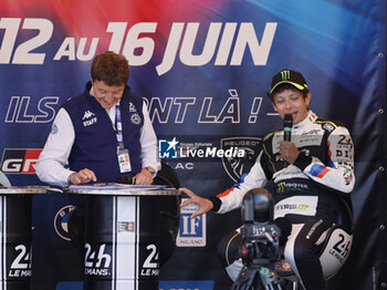 2024-06-07 - ROSSI Valentino (ita), Team WRT, BMW M4 GT3 #46, LM GT3 #44, FIA WEC, portrait during the Scrutineering of the 2024 24 Hours of Le Mans, 4th round of the 2024 FIA World Endurance Championship, on the Place de la République, from June 7 to 8, 2024 in Le Mans, France - 24 HEURES DU MANS 2024 - SCRUTINEERING - ENDURANCE - MOTORS