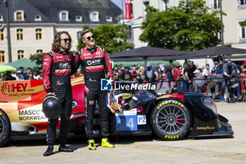 2024-06-06 - HEINEMEIER HANSSON David (dnk), Nielsen Racing, Oreca 07 - Gibson #24, LMP2, SCHERER Fabio (swi), Nielsen Racing, Oreca 07 - Gibson #24, LMP2, portrait during the Scrutineering of the 2024 24 Hours of Le Mans, 4th round of the 2024 FIA World Endurance Championship, on the Place de la République, from June 7 to 8, 2024 in Le Mans, France - 24 HEURES DU MANS 2024 - SCRUTINEERING - ENDURANCE - MOTORS