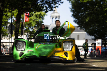 2024-06-06 - 34 SMIECHOWSKI Jakub (pol), LOMKO Vladislav (grd), NOVALAK Clément (fra), Inter Europol Competition, Oreca 07 - Gibson #34, LMP2, ambiance during the Scrutineering of the 2024 24 Hours of Le Mans, 4th round of the 2024 FIA World Endurance Championship, on the Place de la République, from June 7 to 8, 2024 in Le Mans, France - 24 HEURES DU MANS 2024 - SCRUTINEERING - ENDURANCE - MOTORS