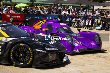 2024-06-06 - 14 HYETT PJ (usa), DELETRAZ Louis (swi), QUINN Alex (gbr), AO by TF, Oreca 07 - Gibson #14, LMP2 PRO/AM, ambiance during the Scrutineering of the 2024 24 Hours of Le Mans, 4th round of the 2024 FIA World Endurance Championship, on the Place de la République, from June 7 to 8, 2024 in Le Mans, France - 24 HEURES DU MANS 2024 - SCRUTINEERING - ENDURANCE - MOTORS