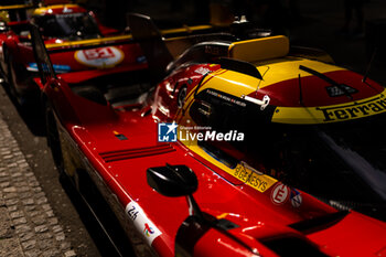 2024-06-08 - 50 FUOCO Antonio (ita), MOLINA Miguel (spa), NIELSEN Nicklas (dnk), Ferrari AF Corse, Ferrari 499P #50, Hypercar, FIA WEC, during the Scrutineering of the 2024 24 Hours of Le Mans, 4th round of the 2024 FIA World Endurance Championship, on the Place de la République, from June 7 to 8, 2024 in Le Mans, France - 24 HEURES DU MANS 2024 - SCRUTINEERING - ENDURANCE - MOTORS