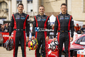 2024-06-08 - 06 ESTRE Kevin (fra), LOTTERER André (ger), VANTHOOR Laurens (bel), Porsche Penske Motorsport, Porsche 963 #06, Hypercar, FIA WEC, portrait during the Scrutineering of the 2024 24 Hours of Le Mans, 4th round of the 2024 FIA World Endurance Championship, on the Place de la République, from June 7 to 8, 2024 in Le Mans, France - 24 HEURES DU MANS 2024 - SCRUTINEERING - ENDURANCE - MOTORS