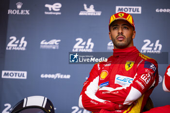 2024-06-08 - FUOCO Antonio (ita), Ferrari AF Corse, Ferrari 499P #50, Hypercar, FIA WEC, portrait during the Scrutineering of the 2024 24 Hours of Le Mans, 4th round of the 2024 FIA World Endurance Championship, on the Place de la République, from June 7 to 8, 2024 in Le Mans, France - 24 HEURES DU MANS 2024 - SCRUTINEERING - ENDURANCE - MOTORS