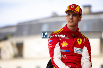 2024-06-08 - CALADO James (gbr), Ferrari AF Corse, Ferrari 499P #51, Hypercar, FIA WEC, portrait during the Scrutineering of the 2024 24 Hours of Le Mans, 4th round of the 2024 FIA World Endurance Championship, on the Place de la République, from June 7 to 8, 2024 in Le Mans, France - 24 HEURES DU MANS 2024 - SCRUTINEERING - ENDURANCE - MOTORS