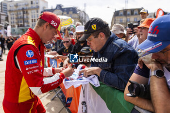 2024-06-08 - NIELSEN Nicklas (dnk), Ferrari AF Corse, Ferrari 499P #50, Hypercar, FIA WEC, portrait during the Scrutineering of the 2024 24 Hours of Le Mans, 4th round of the 2024 FIA World Endurance Championship, on the Place de la République, from June 7 to 8, 2024 in Le Mans, France - 24 HEURES DU MANS 2024 - SCRUTINEERING - ENDURANCE - MOTORS