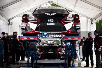 2024-06-08 - 87 HAWKSWORTH Jack (gbr), KIMURA Takeshi (jpn), MASSON Esteban (fra), Akkodis ASP Team, Lexus RC F GT3 #87, LM GT3, FIA WEC, action during the Scrutineering of the 2024 24 Hours of Le Mans, 4th round of the 2024 FIA World Endurance Championship, on the Place de la République, from June 7 to 8, 2024 in Le Mans, France - 24 HEURES DU MANS 2024 - SCRUTINEERING - ENDURANCE - MOTORS