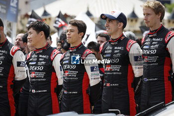 2024-06-08 - 07 LOPEZ José María (arg), KOBAYASHI Kamui (jpn), DE VRIES Nyck (nld), Toyota Gazoo Racing, Toyota GR010 - Hybrid #07, Hypercar, FIA WEC, ambiance during the Scrutineering of the 2024 24 Hours of Le Mans, 4th round of the 2024 FIA World Endurance Championship, on the Place de la République, from June 7 to 8, 2024 in Le Mans, France - 24 HEURES DU MANS 2024 - SCRUTINEERING - ENDURANCE - MOTORS