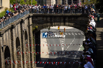 2024-06-08 - 07 LOPEZ José María (arg), KOBAYASHI Kamui (jpn), DE VRIES Nyck (nld), Toyota Gazoo Racing, Toyota GR010 - Hybrid #07, Hypercar, FIA WEC, action during the City Centre Procession of the 2024 24 Hours of Le Mans, 4th round of the 2024 FIA World Endurance Championship, on June 8, 2024 in Le Mans, France - 24 HEURES DU MANS 2024 - CITY CENTRE PROCESSION - ENDURANCE - MOTORS