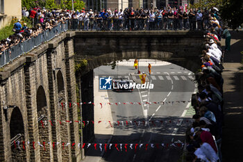 2024-06-08 - 07 LOPEZ José María (arg), KOBAYASHI Kamui (jpn), DE VRIES Nyck (nld), Toyota Gazoo Racing, Toyota GR010 - Hybrid #07, Hypercar, FIA WEC, action during the City Centre Procession of the 2024 24 Hours of Le Mans, 4th round of the 2024 FIA World Endurance Championship, on June 8, 2024 in Le Mans, France - 24 HEURES DU MANS 2024 - CITY CENTRE PROCESSION - ENDURANCE - MOTORS