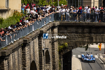 2024-06-08 - 36 VAXIVIERE Matthieu (fra), SCHUMACHER Mick (ger), LAPIERRE Nicolas (fra), Alpine Endurance Team, Alpine A424 #36, Hypercar, FIA WEC, action during the City Centre Procession of the 2024 24 Hours of Le Mans, 4th round of the 2024 FIA World Endurance Championship, on June 8, 2024 in Le Mans, France - 24 HEURES DU MANS 2024 - CITY CENTRE PROCESSION - ENDURANCE - MOTORS