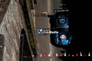 2024-06-08 - 27 JAMES Ian (usa), MANCINELLI Daniel (ita), RIBERAS Alex (spa), Heart of Racing Team, Aston Martin Vantage GT3 #27, LM GT3, FIA WEC, action during the City Centre Procession of the 2024 24 Hours of Le Mans, 4th round of the 2024 FIA World Endurance Championship, on June 8, 2024 in Le Mans, France - 24 HEURES DU MANS 2024 - CITY CENTRE PROCESSION - ENDURANCE - MOTORS