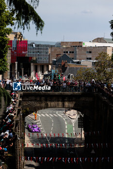 2024-06-08 - 14 HYETT PJ (usa), DELETRAZ Louis (swi), QUINN Alex (gbr), AO by TF, Oreca 07 - Gibson #14, LMP2 PRO/AM, action during the City Centre Procession of the 2024 24 Hours of Le Mans, 4th round of the 2024 FIA World Endurance Championship, on June 8, 2024 in Le Mans, France - 24 HEURES DU MANS 2024 - CITY CENTRE PROCESSION - ENDURANCE - MOTORS