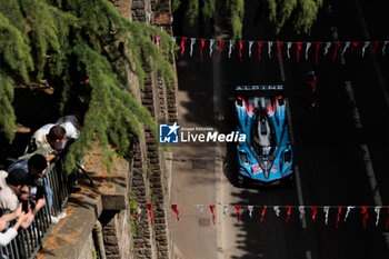 2024-06-08 - 36 VAXIVIERE Matthieu (fra), SCHUMACHER Mick (ger), LAPIERRE Nicolas (fra), Alpine Endurance Team, Alpine A424 #36, Hypercar, FIA WEC, action during the City Centre Procession of the 2024 24 Hours of Le Mans, 4th round of the 2024 FIA World Endurance Championship, on June 8, 2024 in Le Mans, France - 24 HEURES DU MANS 2024 - CITY CENTRE PROCESSION - ENDURANCE - MOTORS