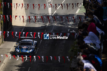 2024-06-08 - 27 JAMES Ian (usa), MANCINELLI Daniel (ita), RIBERAS Alex (spa), Heart of Racing Team, Aston Martin Vantage GT3 #27, LM GT3, FIA WEC, action during the City Centre Procession of the 2024 24 Hours of Le Mans, 4th round of the 2024 FIA World Endurance Championship, on June 8, 2024 in Le Mans, France - 24 HEURES DU MANS 2024 - CITY CENTRE PROCESSION - ENDURANCE - MOTORS