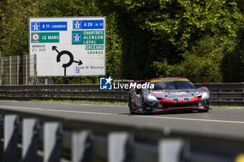 2024-06-09 - 54 FLOHR Thomas (swi), CASTELLACCI Francesco (ita), RIGON Davide (ita), Vista AF Corse, Ferrari 296 GT3 #54, LM GT3, FIA WEC, action during the Free Practice 1 - Test Day of the 2024 24 Hours of Le Mans, 4th round of the 2024 FIA World Endurance Championship, on the Circuit des 24 Heures du Mans, on June 9, 2024 in Le Mans, France - 24 HEURES DU MANS 2024 - FREE PRACTICE 1 - TEST DAY - ENDURANCE - MOTORS