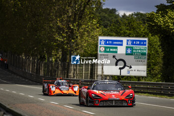 2024-06-09 - 70 IRIBE Brendan (usa), MILLROY Ollie (gar), SCHANDORFF Frederik (dnk), Inception Racing, McLaren 720S LMGT3 Evo, LM GT3, action during the Free Practice 1 - Test Day of the 2024 24 Hours of Le Mans, 4th round of the 2024 FIA World Endurance Championship, on the Circuit des 24 Heures du Mans, on June 9, 2024 in Le Mans, France - 24 HEURES DU MANS 2024 - FREE PRACTICE 1 - TEST DAY - ENDURANCE - MOTORS