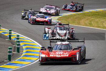 2024-06-09 - 311 DERANI Luis Felipe (bra), AITKEN Jack (gbr), DRUGOVICH Felipe (bra), Whelen Cadillac Racing, Cadillac V-Series.R #311, Hypercar, action during the Free Practice 1 - Test Day of the 2024 24 Hours of Le Mans, 4th round of the 2024 FIA World Endurance Championship, on the Circuit des 24 Heures du Mans, on June 9, 2024 in Le Mans, France - 24 HEURES DU MANS 2024 - FREE PRACTICE 1 - TEST DAY - ENDURANCE - MOTORS