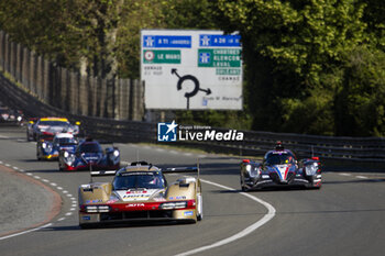 2024-06-09 - 38 RASMUSSEN Oliver (dnk), HANSON Philip (gbr), BUTTON Jenson (gbr), Hertz Team Jota, Porsche 963 #38, Hypercar, FIA WEC, action during the Free Practice 1 - Test Day of the 2024 24 Hours of Le Mans, 4th round of the 2024 FIA World Endurance Championship, on the Circuit des 24 Heures du Mans, on June 9, 2024 in Le Mans, France - 24 HEURES DU MANS 2024 - FREE PRACTICE 1 - TEST DAY - ENDURANCE - MOTORS