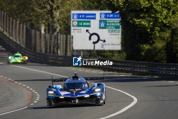 2024-06-09 - 35 MILESI Charles (fra), HABSBURG-Lothringen Ferdinand (aut), CHATIN Paul-Loup (fra), Alpine Endurance Team #35, Alpine A424, Hypercar, FIA WEC, action during the Free Practice 1 - Test Day of the 2024 24 Hours of Le Mans, 4th round of the 2024 FIA World Endurance Championship, on the Circuit des 24 Heures du Mans, on June 9, 2024 in Le Mans, France - 24 HEURES DU MANS 2024 - FREE PRACTICE 1 - TEST DAY - ENDURANCE - MOTORS