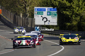 2024-06-09 - 155 LAURSEN Johnny (dnk), LAURSEN Conrad (dnk), TAYLOR Jordan (usa), Spirit of Race, Ferrari 296 LMGT3 #155, LM GT3, action during the Free Practice 1 - Test Day of the 2024 24 Hours of Le Mans, 4th round of the 2024 FIA World Endurance Championship, on the Circuit des 24 Heures du Mans, on June 9, 2024 in Le Mans, France - 24 HEURES DU MANS 2024 - FREE PRACTICE 1 - TEST DAY - ENDURANCE - MOTORS
