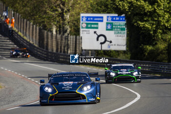 2024-06-09 - 27 JAMES Ian (usa), MANCINELLI Daniel (ita), RIBERAS Alex (spa), Heart of Racing Team, Aston Martin Vantage GT3 #27, LM GT3, FIA WEC, action during the Free Practice 1 - Test Day of the 2024 24 Hours of Le Mans, 4th round of the 2024 FIA World Endurance Championship, on the Circuit des 24 Heures du Mans, on June 9, 2024 in Le Mans, France - 24 HEURES DU MANS 2024 - FREE PRACTICE 1 - TEST DAY - ENDURANCE - MOTORS