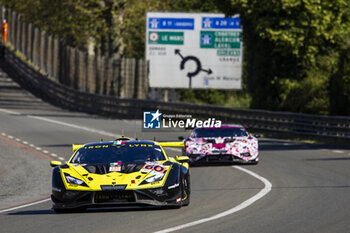 2024-06-09 - 60 SCHIAVONI Claudio (ita), CRESSONI Matteo (ita), PERERA Franck (fra), Iron Lynx, Lamborghini Huracan GT3 Evo2 #60, LM GT3, FIA WEC, action during the Free Practice 1 - Test Day of the 2024 24 Hours of Le Mans, 4th round of the 2024 FIA World Endurance Championship, on the Circuit des 24 Heures du Mans, on June 9, 2024 in Le Mans, France - 24 HEURES DU MANS 2024 - FREE PRACTICE 1 - TEST DAY - ENDURANCE - MOTORS